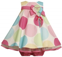 Bonnie Baby Baby-Girls Infant Multi Dot Birthday Dress Bonnie Baby Baby-Girls Infant Multi Dot Birthday Dress