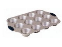 Gibson Oster Lexton 12-Cup Muffin Pan, Champagne