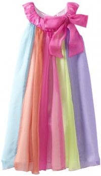 Bonnie Jean Girls 7-16 Chiffon Aline Dress, Multi, 14 Bonnie Jean Girls 7-16 Chiffon Aline Dress, Multi, 14