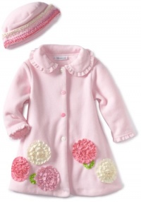 Bonnie Jean Girls 2-6X Fleece Bonaz Trim Coat Set Bonnie Jean Girls 2-6X Fleece Bonaz Trim Coat Set