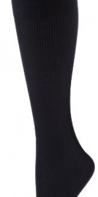 Gold Toe Women's Basic Rib Trouser 3 Pack Socks, Navy, 9-11
