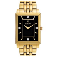 Bulova 97D103 Mens Diamonds Black Gold Watch Bulova 97D103 Mens Diamonds Black Gold Watch