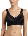 Playtex Women's 18 Hour Front Close Bra with Flex Back, Black, 36D