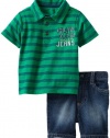 Calvin Klein Baby-Boys Infant Striped Top with Short