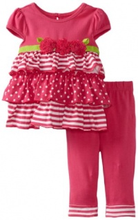 Sweet Heart Rose Baby-girls Infant Tiered Legging Set, Pink/White, 24 Months Sweet Heart Rose Baby-girls Infant Tiered Legging Set, Pink/White, 24 Months