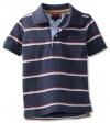 Tommy Hilfiger Boys 2-7 Short Sleeve Vincent Polo Shirt, Slate Heather, 02 Regular