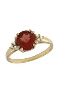 Effy Jewlery 14K Yellow Gold Garnet and Diamond Ring, 1.84 TCW Ring size 7 Effy Jewlery 14K Yellow Gold Garnet and Diamond Ring, 1.84 TCW Ring size 7