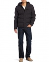 Levi's Men's Herringbone 2 Pocket Hooded Puffer Jacket