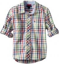 Tommy Hilfiger Boys 2-7 Kane Long Sleeve Shirt, Classic White, 2 Regular Tommy Hilfiger Boys 2-7 Kane Long Sleeve Shirt, Classic White, 2 Regular