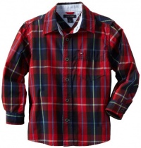 Tommy Hilfiger Boys 2-7 Kendall Long Sleeve Shirt, Flag Blue, 3 Regular Tommy Hilfiger Boys 2-7 Kendall Long Sleeve Shirt, Flag Blue, 3 Regular