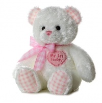 Aurora Plush Baby 14 inches Pink My First Teddy Bear Aurora Plush Baby 14 inches Pink My First Teddy Bear