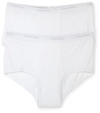 Calvin Klein Big and Tall Men's Big 2 Pack Brief, White, 54 Calvin Klein Big and Tall Men's Big 2 Pack Brief, White, 54