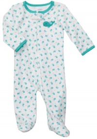 Carter's Whale Lovelies Coverall (Sizes NB - 9M) - white/turquoise, 6 months Carter's Whale Lovelies Coverall (Sizes NB - 9M) - white/turquoise, 6 months