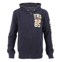Tommy Hilfiger Boys (age 9-16) Zipped Hooded Sweatshirt Navy Age 16 Tommy Hilfiger Boys (age 9-16) Zipped Hooded Sweatshirt Navy Age 16