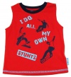 Sweet & Soft Baby-boys 6-24M Infant Red Skateboard Tank Top