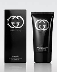 Young, fearless, with impeccable taste, the wearer of Gucci Guilty Pour Homme is a hero for our age – exuding charisma and more than a little dangerous. Gucci Guilty Pour Homme is an intense and individual contemporary fougère that provokes as it seduces. The scent seizes hold of the senses with a heady cocktail of invigorating Italian lemon and mandarin alongside crushed green leaves, fresh lavender and a defiant punch of pink pepper. The effect is both remarkable and uncompromisingly alluring. Experience the fragrance of Gucci Guilty Pour Homme with this all-over shampoo. Young, fearless, with impeccable taste, the wearer of Gucci Guilty Pour Homme is a hero for our age – exuding charisma and more than a little dangerous. Gucci Guilty Pour Homme is an intense and individual contemporary fougère that provokes as it seduces. The scent seizes hold of the senses with a heady cocktail of invigorating Italian lemon and mandarin alongside crushed green leaves, fresh lavender and a defiant punch of pink pepper. The effect is both remarkable and uncompromisingly alluring. Experience the fragrance of Gucci Guilty Pour Homme with this all-over shampoo.