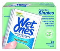 Wet Ones Sensitive Skin Hand and Face Wipes Singles, 24-Count (Pack of 5) Wet Ones Sensitive Skin Hand and Face Wipes Singles, 24-Count (Pack of 5)