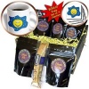 Dooni Designs Smiley Face Designs - GIrl Yellow Smiley Face With Flower in Hair - Coffee Gift Baskets - Coffee Gift Basket