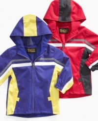 Keep him colorful even on chilly days with this lightweight jacket from iXtreme. Keep him colorful even on chilly days with this lightweight jacket from iXtreme.