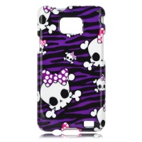 Talon Phone Case for Samsung i9100 Galaxy S II - Baby Skull #1 - 1 Pack - Retail Packaging - Purple Talon Phone Case for Samsung i9100 Galaxy S II - Baby Skull #1 - 1 Pack - Retail Packaging - Purple