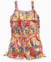 Feeling frilly? Your little beauty will blossom in this lovely floral romper from Kids Headquarters.