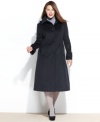 A cold-weather staple, this plus size Jones New York walker coat adds polish to any ensemble while keeping you warm!