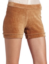 HUE Women's Wide Wale Corduroy Short, Beige, Small HUE Women's Wide Wale Corduroy Short, Beige, Small