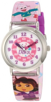 Nickelodeon Dora the Explorer Kids' DTEKQ1045 Time Teacher Watch Nickelodeon Dora the Explorer Kids' DTEKQ1045 Time Teacher Watch