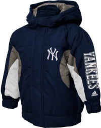 New York Yankees Toddler adidas Navy Midweight Hooded Jacket New York Yankees Toddler adidas Navy Midweight Hooded Jacket