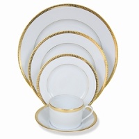 Made from the finest Limoges porcelain and gilt-edged, this collection adds a luxurious accent to any occasion. Made from the finest Limoges porcelain and gilt-edged, this collection adds a luxurious accent to any occasion.