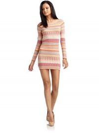 THE LOOKAllover striped knit printLong sleevesOpen back cutoutPullover styleTHE FITAbout 34 from shoulder to hemTHE MATERIAL55% linen/45% cottonCARE & ORIGINHand washImportedModel shown is 5'10½ (179cm) wearing US size Small. THE LOOKAllover striped knit printLong sleevesOpen back cutoutPullover styleTHE FITAbout 34 from shoulder to hemTHE MATERIAL55% linen/45% cottonCARE & ORIGINHand washImportedModel shown is 5'10½ (179cm) wearing US size Small.