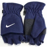 Nike Kids Boy's 4/7 Convertible Gloves (Obsidian) Nike Kids Boy's 4/7 Convertible Gloves (Obsidian)