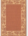 Couristan 1222/1122 Recife Island Retreat Terra Cotta/Natural Rug, 2-Feet by 3-Feet 7-Inch