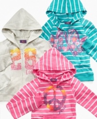 Get graphic! She'll have no problem telling everyone how much she loves this hoodie from So Jenni. (Clearance) Get graphic! She'll have no problem telling everyone how much she loves this hoodie from So Jenni. (Clearance)
