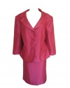 TAHARI ASL Strawberry Zen Skirt Suit-PINK-24W