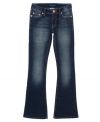 Because she has a flare for style, make sure to add these jeans to her wardrobe. They combine the modern skinny and classic flare silhouette into one great pair of denim.