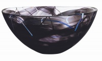 Kosta Boda Contrast Large Black Bowl Kosta Boda Contrast Large Black Bowl