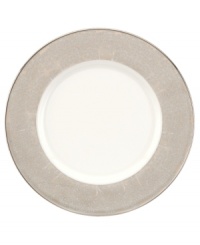 Fresh as a daisy. Fields of free-form blossoms edged in polished platinum embellish the striking white Silver Bouquet accent plates from L by Lenox dinnerware. The dishes have a classic silhouette in bone china that balances the contemporary florals, delivering timeless elegance to every meal and occasion. (Clearance) Fresh as a daisy. Fields of free-form blossoms edged in polished platinum embellish the striking white Silver Bouquet accent plates from L by Lenox dinnerware. The dishes have a classic silhouette in bone china that balances the contemporary florals, delivering timeless elegance to every meal and occasion. (Clearance)