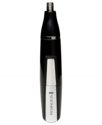 Comfortably cut hair that grows in your most sensitive areas with this Remington trimmer. The gentle blade system reaches the areas where most razors wouldn't dare go, eliminating unwanted whiskers in your nose, ears and brow so you can feel fresh and clean all over. Two-year limited warranty. Model NE3550XLP. Comfortably cut hair that grows in your most sensitive areas with this Remington trimmer. The gentle blade system reaches the areas where most razors wouldn't dare go, eliminating unwanted whiskers in your nose, ears and brow so you can feel fresh and clean all over. Two-year limited warranty. Model NE3550XLP.