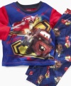 You can put getting ready for bedtime on cruise control with this sleepwear set – his favorite Cars characters make bedtime fun.