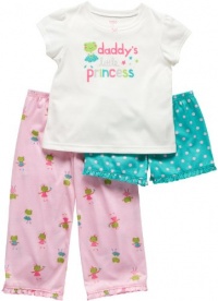 Carter's Toddler 3 Pc Poly PJ Set - Daddy's Little Princess-5T Carter's Toddler 3 Pc Poly PJ Set - Daddy's Little Princess-5T