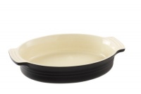 Le Creuset Stoneware 14-Inch Oval Baking Dish, Black Onyx Le Creuset Stoneware 14-Inch Oval Baking Dish, Black Onyx
