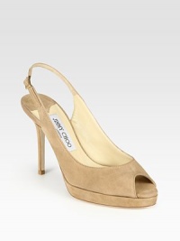 From the 24:7 Collection. Sophisticated suede style with a skinny heel and a convenient, adjustable slingback strap. Self-covered heel, 4 (100mm)Covered platform, 1 (25mm)Compares to a 3 heel (75mm)Suede upperLeather lining and solePadded insoleMade in ItalyOUR FIT MODEL RECOMMENDS ordering true size. From the 24:7 Collection. Sophisticated suede style with a skinny heel and a convenient, adjustable slingback strap. Self-covered heel, 4 (100mm)Covered platform, 1 (25mm)Compares to a 3 heel (75mm)Suede upperLeather lining and solePadded insoleMade in ItalyOUR FIT MODEL RECOMMENDS ordering true size.