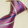 Pink Pattern Ties for Men Hot Pink Paisley Gift for Him Accessories Silk Neckties T7181