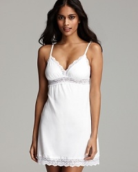 Super soft and super sexy, what's not to love about this lace embellished babydoll from Cosabella.