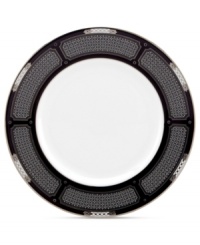 Better than ever. Lenox gives the beloved Hancock pattern a fresh white glaze and sumptuous platinum highlights in this updated accent plate. Celtic knots, enameled dots and tiny blooms add elegant refinement to classic bone china. Better than ever. Lenox gives the beloved Hancock pattern a fresh white glaze and sumptuous platinum highlights in this updated accent plate. Celtic knots, enameled dots and tiny blooms add elegant refinement to classic bone china.