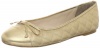 Delman Women's Falon Ballet Flat, Gold Tumble, 8 M US