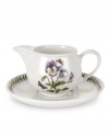 For the discerning china collector or naturalist on your gift list, the Botanic Garden gravy boat and stand by Portmeirion presents a botanical motif realistic in its details and colorfully rendered. Gravy boat holds 1 pint.