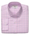 Change your outlook. With a fresh color, this slim-fit shirt from Club Room instantly brightens your work wardrobe.