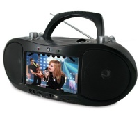 Magnasonic MAG-MDVD500 Portable CD/DVD Player Boombox with 7 Widescreen LCD, AM/FM Radio, Karaoke Function, & MP3/WMA/MPEG4 Playback Magnasonic MAG-MDVD500 Portable CD/DVD Player Boombox with 7 Widescreen LCD, AM/FM Radio, Karaoke Function, & MP3/WMA/MPEG4 Playback